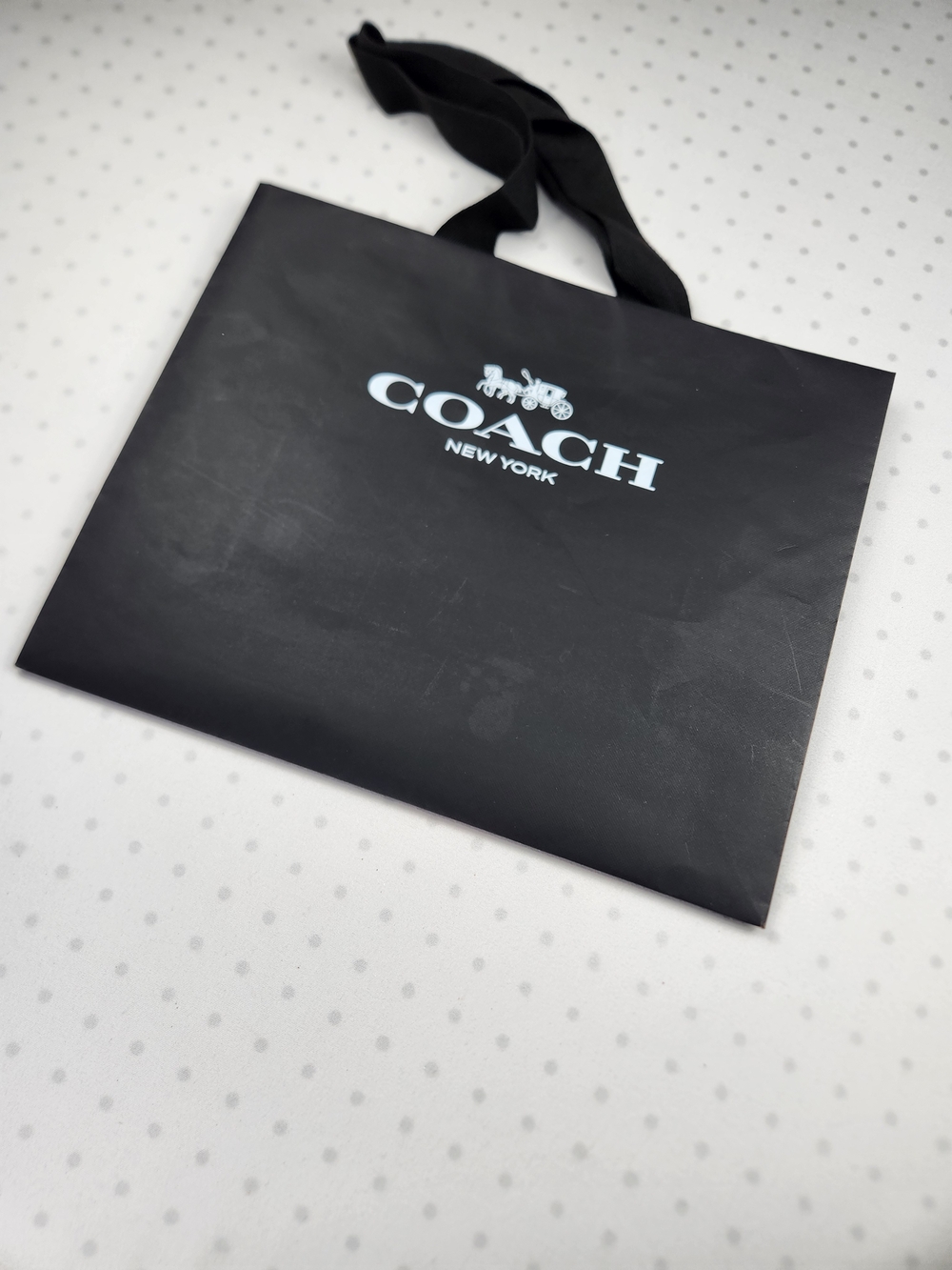 COACH Black Shopping Tote Bag
